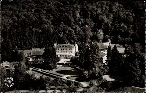 Ak Badenweiler Schwarzwald, Schloss Hausbaden, Sanatorium, Fliegeraufnahme
