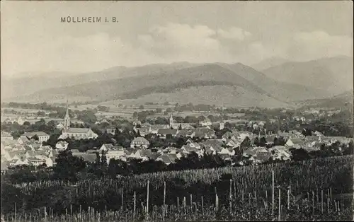 Ak Müllheim in Baden Markgräflerland, Gesamtansicht