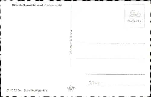 Ak Schonach im Schwarzwald, Totale
