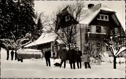 Ak Buchenberg Königsfeld im Schwarzwald, Jugendkurheim Bühlhof, Winter