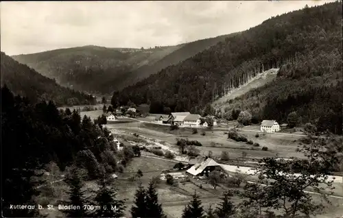 Ak Kutterau Sankt Blasien im Schwarzwald, Teilansicht, Wald