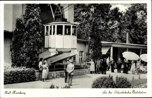 Ak Bad Harzburg in Niedersachsen, Luftseilbahn, Talstation