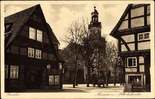 Ak Rinteln an der Weser, Museum und Nikolaikirche