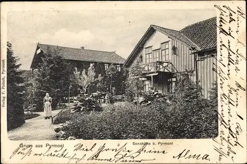 Ak Bad Pyrmont in Niedersachsen, Sennhütte