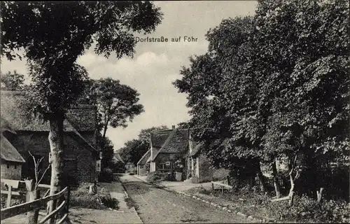 Ak Insel Föhr Nordfriesland, Dorfstraße