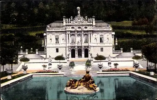 Ak Ettal Oberbayern, Schloss Linderhof