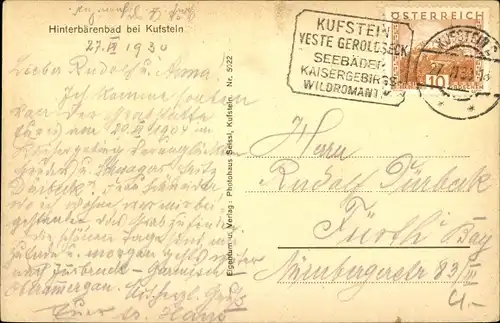 Ak Hinterbärenbad Ebbs Tirol, Ortspartie, Kirche, Berggasthof