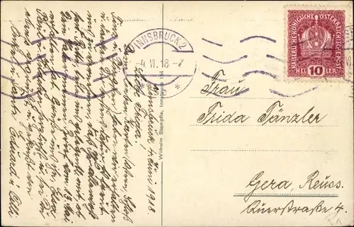 Ak Innsbruck in Tirol, Stadt von der Weiherburg, Serles und Nockspitze