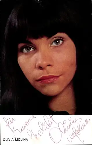 Ak Sängerin Olivia Molina, Portrait, Emi, Autogramm