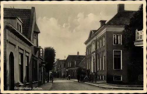 Ak Kollum Friesland Niederlande, Gemeentehuis