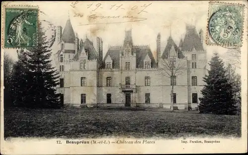 Ak Beaupréau Maine et Loire, Chateau des Places