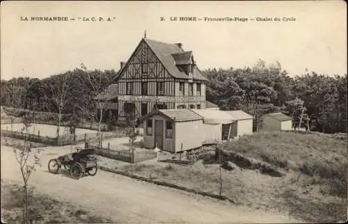 Ak Franceville Plage Calvados, Le Home, Chalet du Cycle