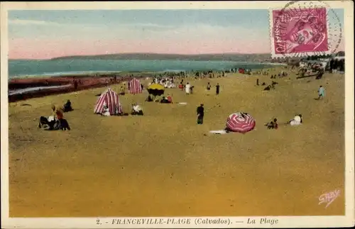 Ak Franceville Plage Calvados, La Plage