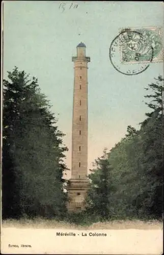 Ak Mereville Essonne, La Colonne