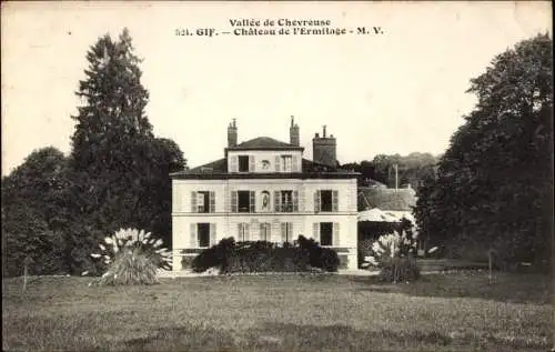 Ak Gif Essonne, Vallee de Chevreuse, Chateau de l'Ermitage