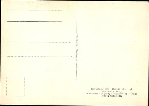 Ak Mellrichstadt in Unterfranken, Gästehaus Riedel