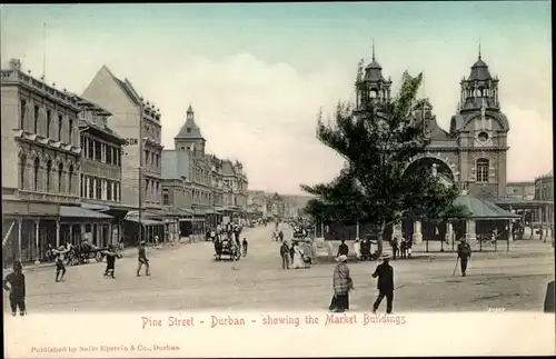 Ak Durban Südafrika, Pine Street, Market Buildings