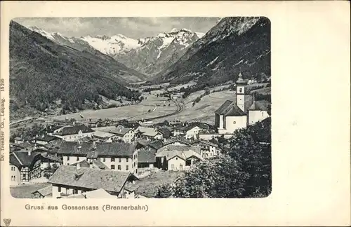 Ak Gossensaß Brenner Brennero Südtirol, Gesamtansicht