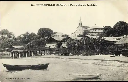 Ak Libreville Gabun, Vue prise de la Jetée