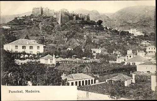 Ak Funchal Insel Madeira Portugal, Vista general