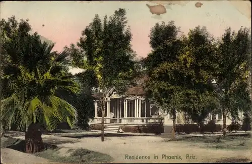 Ak Phoenix Arizona USA, Residence, Wohnhaus