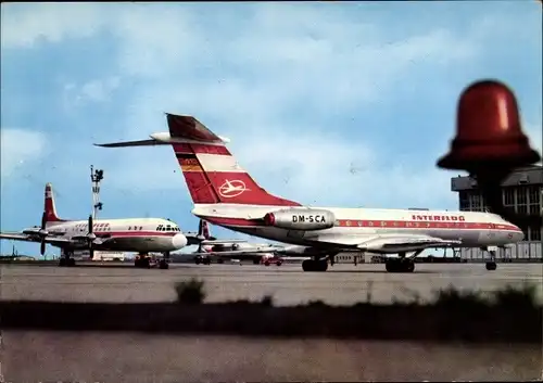 Ak Deutsches Passagierflugzeug, Interflug, Tupolew TU 134, DM SCA