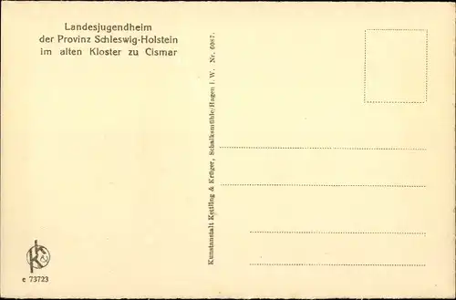 Ak Cismar Grömitz in Holstein, Landesjugendheim im alten Kloster, oberes Treppenhaus