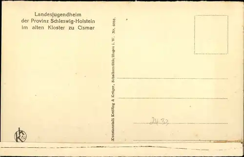 Ak Cismar Grömitz in Holstein, Landesjugendheim im alten Kloster, Festsaal