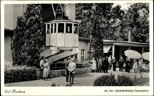 Ak Bad Harzburg in Niedersachsen, Luftseilbahn, Talstation