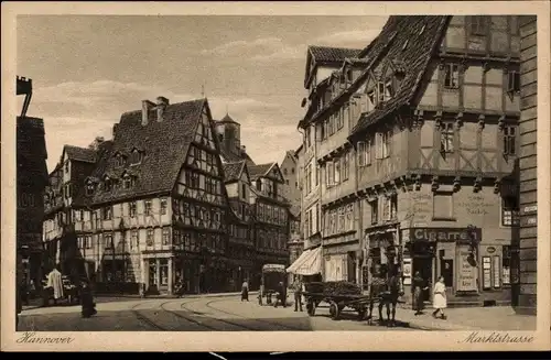 Ak Hannover in Niedersachsen, Marktstraße