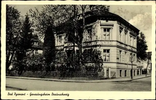 Ak Bad Pyrmont in Niedersachsen, Genesungsheim Braunschweig