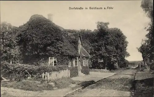 Ak Boldixum Wyk auf Föhr, Dorfstraße