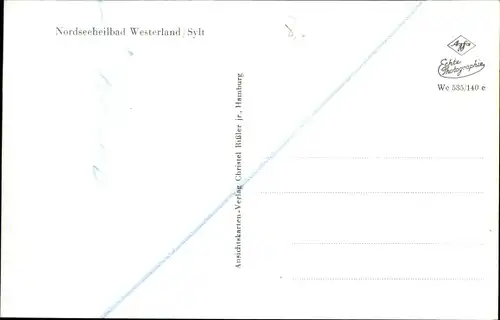 Ak Westerland auf Sylt, Strand, Steg