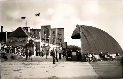 Ak Westerland auf Sylt, Promenade, Musikpavillon