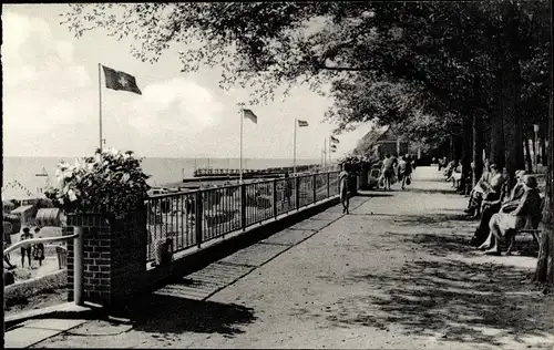 Ak Wyk auf Föhr Nordfriesland, Kurpromenade