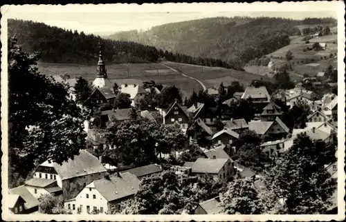 Ak Seiffen im Erzgebirge, Teilansicht aus der Vogelschau