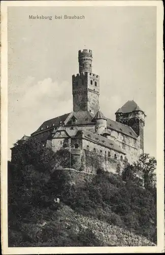 Ak Braubach am Rhein, Marksburg