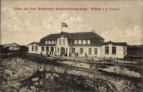 Ak Nordseebad Sankt Peter Ording, Hamburger Kindererholungsheim