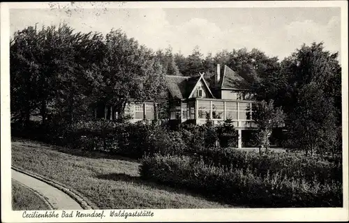 Ak Bad Nenndorf an der Weser, Cecilienhöhe, Waldgaststätte