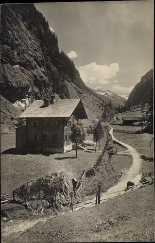 Foto Ak Stillup Mayrhofen im Zillertal Tirol, Gasthaus Lacknerbrunn