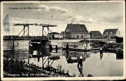 Ak Slootdorp Wieringermeer Hollands Kroon Nordholland Niederlande, Brug, Sluis