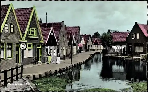 Ak Volendam Nordholland Niederlande, Dorpsgezicht