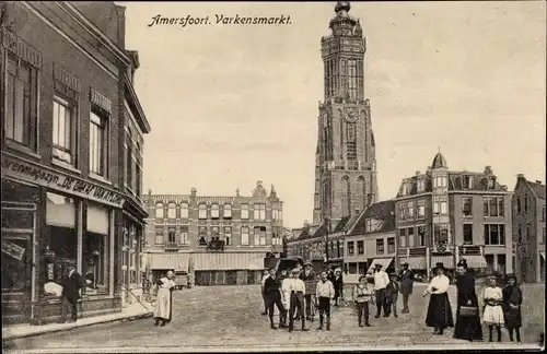 Ak Amersfoort Utrecht Niederlande, Varkensmarkt