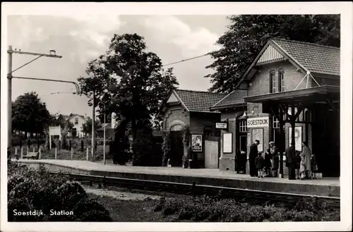 Ak Soestdijk Utrecht Niederlande, Station