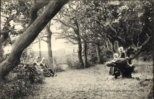 Ak Domburg Veere Zeeland Niederlande, Mantelingen