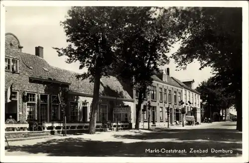 Ak Domburg Veere Zeeland Niederlande, Markt, Ooststraat