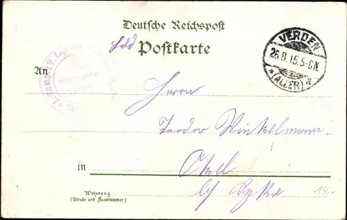 Litho Verden an der Aller, Domansicht