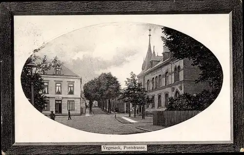 Präge Passepartout Ak Vegesack Hansestadt Bremen, Poststraße