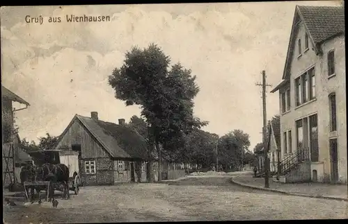 Ak Wienhausen in der Lüneburger Heide, Dorfpartie