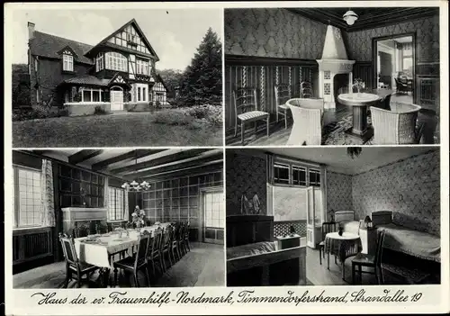 Ak Timmendorfer Strand in Ostholstein, Haus d. ev. Frauenhilfe Nordmark, Strandallee 19